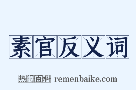 素官反义词是什么意思的图片